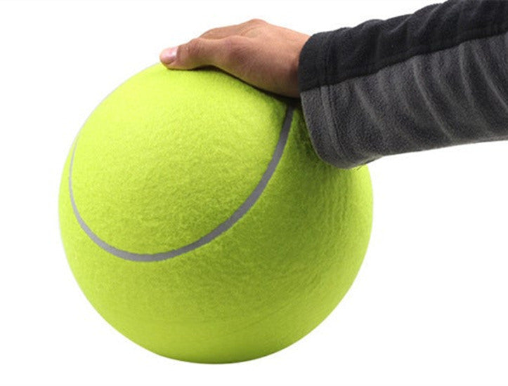9.5 inch big tennis pet bite toy big inflatable tennis supplies outdoor cricket