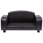 Dog Sofa Brown 31.5"x19.7"x15.7" Faux Leather