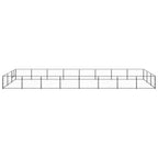 Dog Kennel Black 258.3 ft² Steel