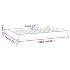Dog Bed 40"x29.1"x3.5" Solid Wood Pine