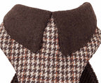 Pet Life Luxe 'Houndsome' 2-In-1 Mesh Reversible Plaided Collared Adjustable Dog Harness-Leash