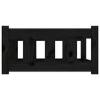 Dog Bed Black 29.7"x21.9"x11" Solid Wood Pine