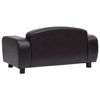 Dog Sofa Brown 31.5"x19.7"x15.7" Faux Leather