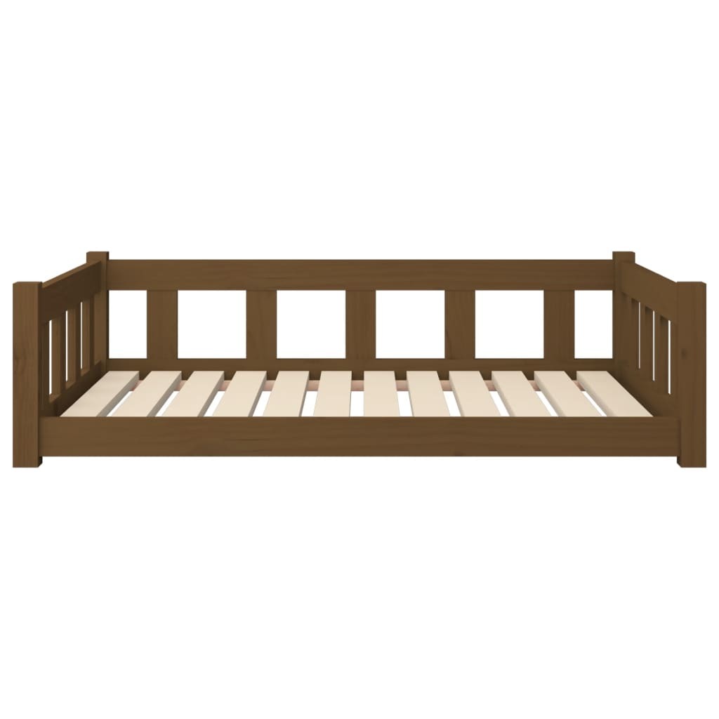 Dog Bed Honey Brown 41.5"x29.7"x11" Solid Wood Pine