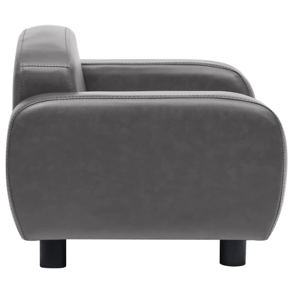 Dog Sofa Gray 31.5"x19.7"x15.7" Faux Leather
