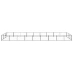 Dog Kennel Black 290.6 ft² Steel